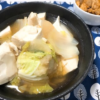 白菜と豆腐のみぞれ煮